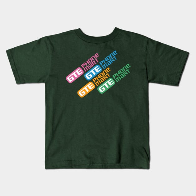 Gte Phone Mart Kids T-Shirt by Turboglyde